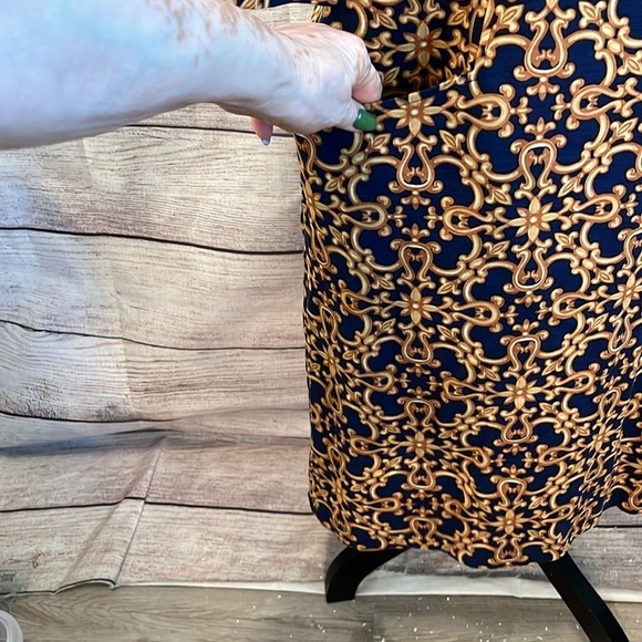 J. McLaughlin Catalyst Dress Bainbridge Pockets Devon Scroll 3/4 Sleeves Large - Picture 5 of 12